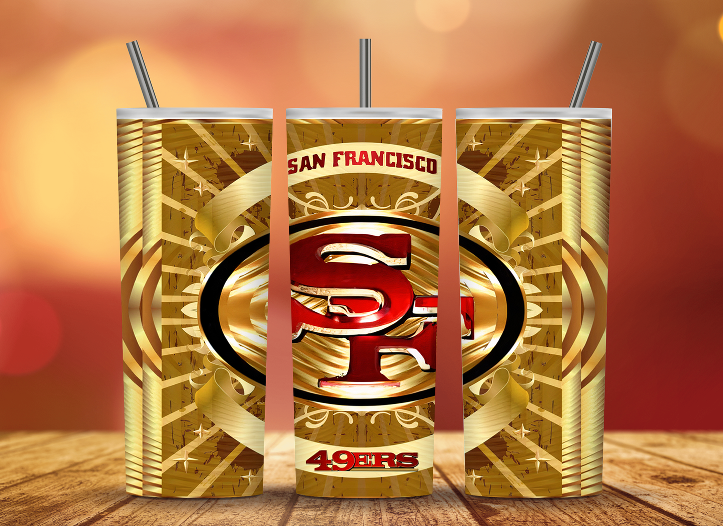 SAN FRANCISCO GOLD 49ERS TUMBLER